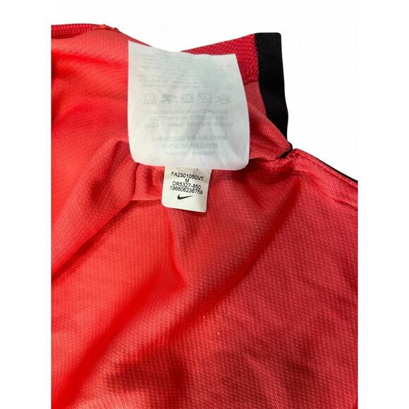 Nike ADV Tiger Woods Golf Pro Polo Shirt Top Dri Fit Red Size Medium - Picture 6 of 9